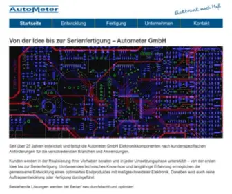 Autometer.de(Autometer GmbH: Elektronik nach Maß) Screenshot