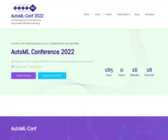 Automl.cc(1st International Conference on Automated Machine Learning) Screenshot