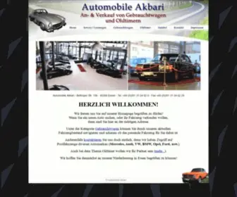 Automobile-Akbari.de(Automobile Akbari in Essen) Screenshot