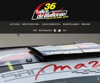 Automobileclubnamur.be(36e RALLYE DE WALLONIE) Screenshot