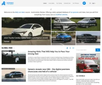 Automobilesreview.com(Daily Car News) Screenshot