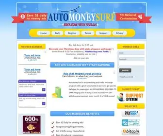 Automoneysurf.com(Free 3$ daily) Screenshot