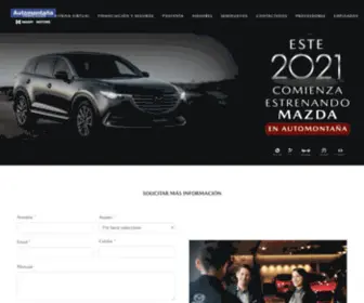 Automontana.com(Descubre el Estilo Mazda en Medellín) Screenshot