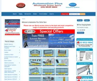 Automotionplus.com.au(Gate Automation and Intercom Systems) Screenshot