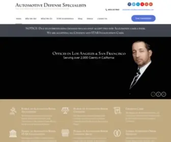 Automotivedefense.com(Bureau of Automotive Repair Attorney and Lawyer) Screenshot