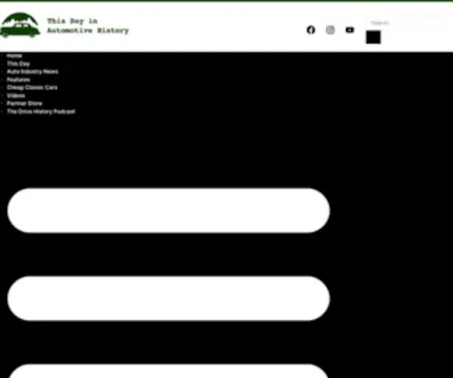 Automotivehistory.org(This Day in Automotive History) Screenshot