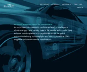 Automotiveisac.com(Automotive Information Sharing & Analysis Center) Screenshot