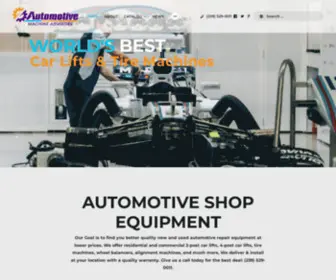 Automotivemachineadvisors.com(Nationwide Deals on Automotive Shop Equipment and Car Lifts) Screenshot