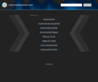 Automotobounce.com(Large portal with automotive news along with reviews) Screenshot