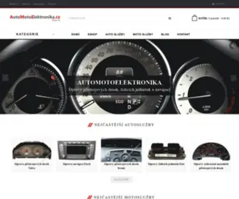 Automotoelektronika.cz(Nabízíme elektro součástí pro automobily a motocykly. Dále poskytujeme služby) Screenshot