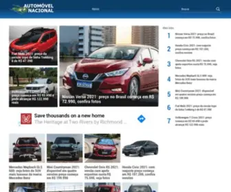 Automovelnacional.com.br(Site de Notícias de carros) Screenshot
