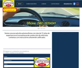 Automovilismoebenezer.com(Escuela de Automovilismo Ebenezer) Screenshot