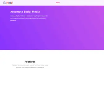 Automysocial.com(Automate My Social Media) Screenshot