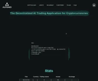 Autonio-Asia.com(Autonio Crypto Trading Bot and Platform) Screenshot