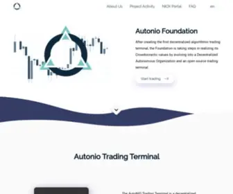Autonio.foundation(Crowdsourcing Liquidity) Screenshot