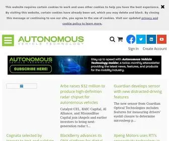 Autonomousvehicletech.com(Autonomous Vehicle Technology) Screenshot