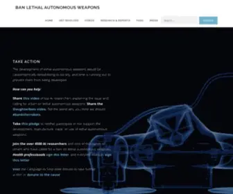 Autonomousweapons.org(Lethal Autonomous Weapons) Screenshot