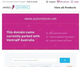Autonotices.net(Domain Parked With VentraIP Australia) Screenshot