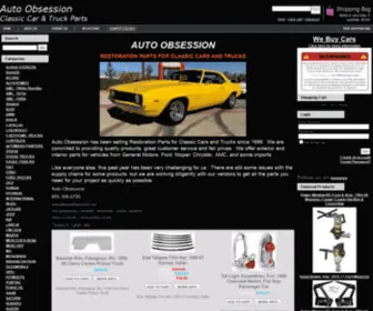 Autoobsession.com(Auto Obsession Classic Car and Truck Parts for Chevrolet) Screenshot