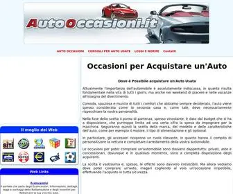 Autooccasioni.it(Occasioni per Acquistare un'Auto) Screenshot