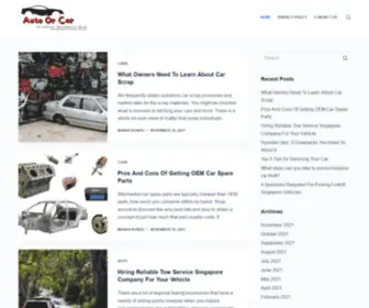 Autoorcar.com(A perfect Automotive Blog) Screenshot