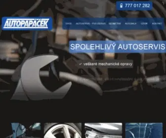 Autopapacek.cz(Autoservis) Screenshot