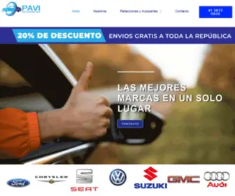 Autopartespavi.com(Refacciones y Autopartes) Screenshot