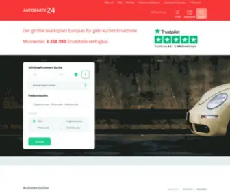 Autoparts24.eu(Gebrauchte Autoteile) Screenshot