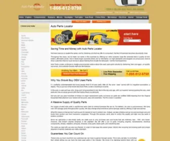 Autopartslocator.com(Used Auto Parts) Screenshot