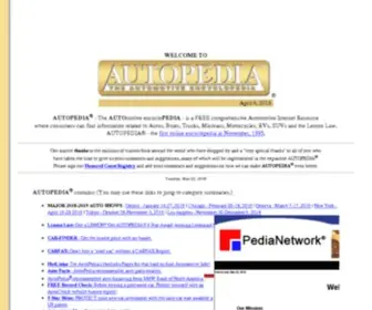 Autopedia.com(AUTOPEDIA®) Screenshot