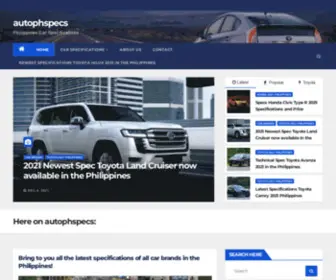 Autophspecs.com(Autophspecs) Screenshot