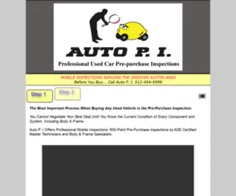 Autopi.com(Professional Used Car Inspections by ASE Master Technicians and Frame Specialists) Screenshot