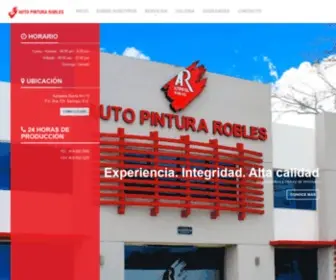 Autopinturarobles.com(Auto Pintura Robles) Screenshot