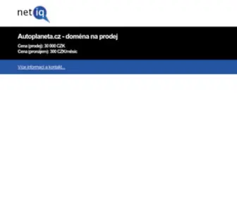 Autoplaneta.cz(Doména) Screenshot