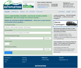 Autoplateau.com(Location de voiture économique à Montréal) Screenshot