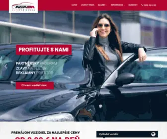 Autopozicovnaagama.sk(Prenájom vozidiel za najnižšie ceny na trhu) Screenshot