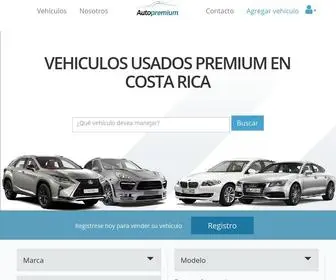 Autopremiumcr.com(Autos de lujo Costa Rica) Screenshot