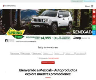 Autoproductosmexicali.com.mx(Distribuidor FIAT Chrysler) Screenshot