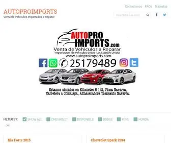 Autoproimports.com(Venta de Vehiculos Importados a Reparar) Screenshot