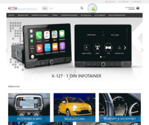 Autoradio.eu(Autoradios & Navigation im Onlineshop günstig kaufen) Screenshot