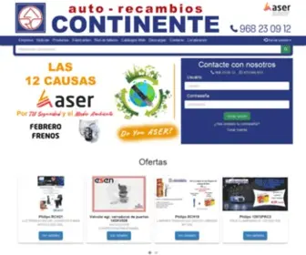 Autorecambioscontinente.com(Tienda virtual de Auto Recambios Continente) Screenshot