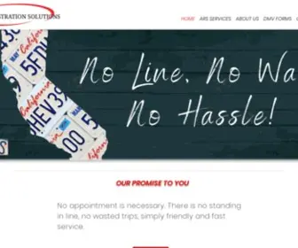 Autoregistrationsolutions.com(ARS) Screenshot