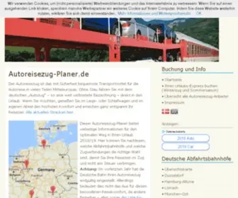 Autoreisezug-Planer.de(Autozug finden und buchen) Screenshot