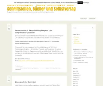 Autorenblog.at(Schriftstellen, Bücher und Selbstverlag) Screenshot