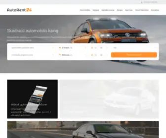 Autorent24.lt(Naujų 2016/17 automobilių nuoma nuo €14/parai) Screenshot