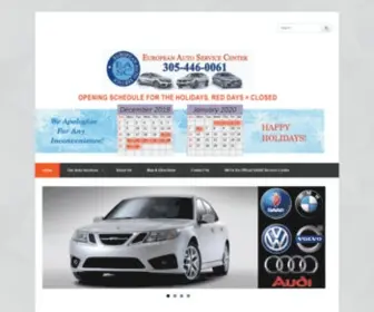 Autorepaircoralgables.com(Auto Repair and Car Maintenance Miami) Screenshot