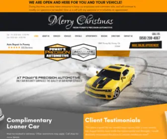 Autorepairpoway.com(Poway's Precision Automotive) Screenshot