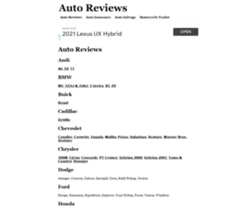 Autoreviews.com(Auto) Screenshot