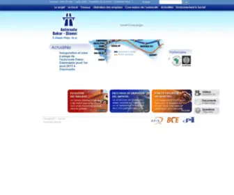 Autoroutedakardiamniadio.net(Page Accueil) Screenshot