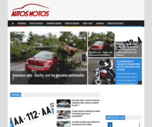 Autos-Motos.fr(Autos Motos : le Magazine des passionnés de Voitures et de Motos) Screenshot